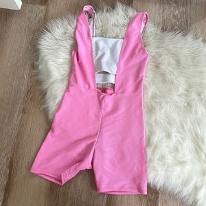 Ribbed jumpsuit onesie